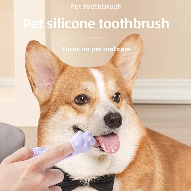 Silicone Finger Toothbrush for Pets