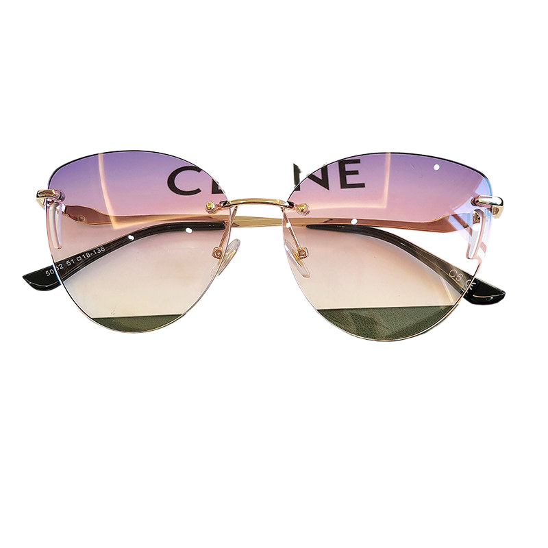 Frameless UV Protection Women Sunglasses